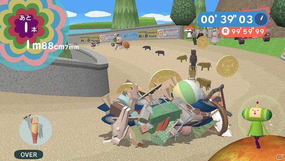 PS Vita「塊魂 ノ・ビ～タ」4月19日より「みんなといっしょ」とコラボしたDLCミッション「ダウンヒルレース」を配信―塊魂風のトロ＆クロが登場！の画像20