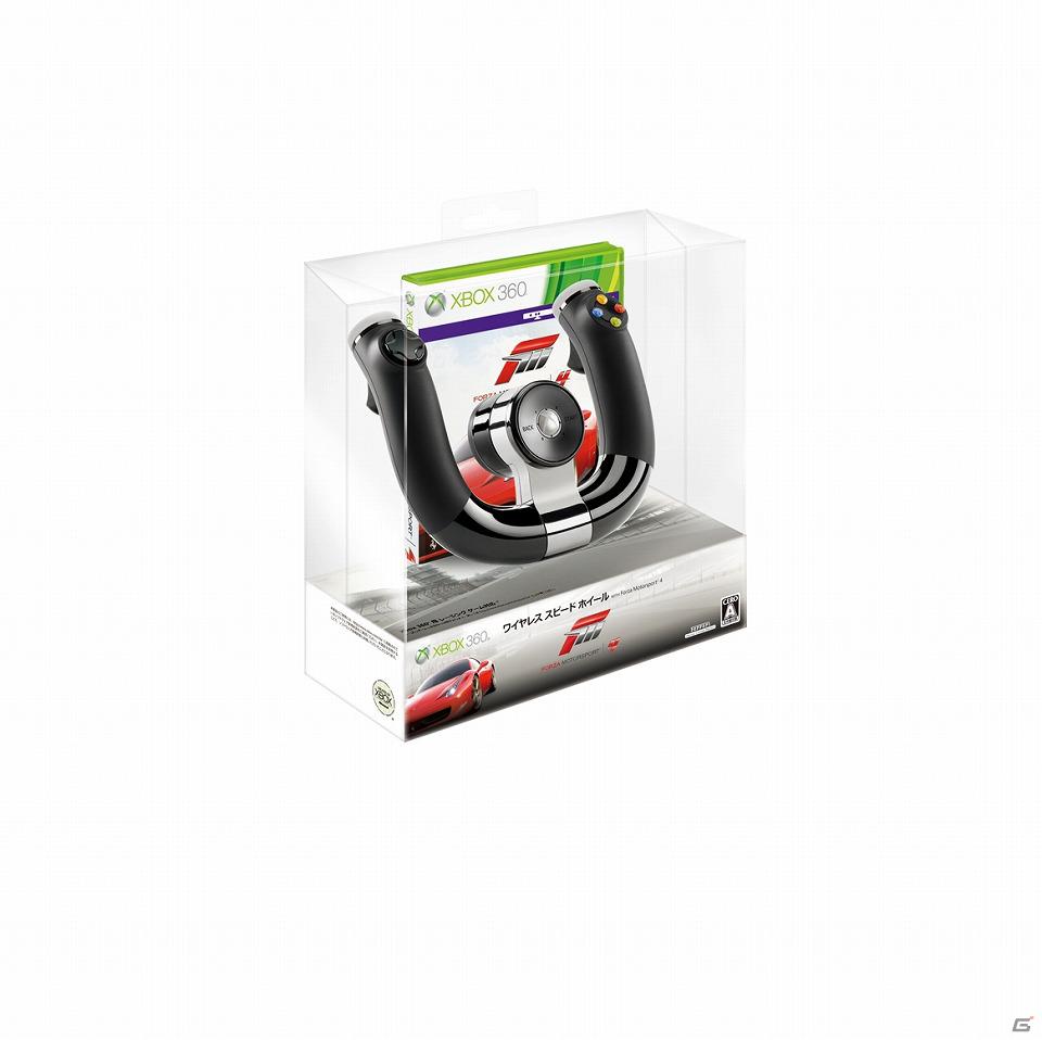 「Xbox 360 ワイヤレス スピード ホイール WITH Forza Motorsport 4」が6月7日に発売―「フォルツァ モータースポーツ4」とワイヤレス スピード ホイールがセットになって登場の画像1