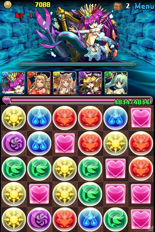 iPhone/iPod touch/iPad「パズル＆ドラゴンズ」新ダンジョンと人気モンスターの進化形を追加実装！ユニバーサル対応で、iPadでも高画質プレイが可能にの画像2