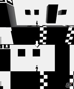 3DS「SHIFTING WORLD 白と黒の迷宮」公式サイト更新―2次元と3次元の空間を切り替える攻略アドバイスを紹介の画像1