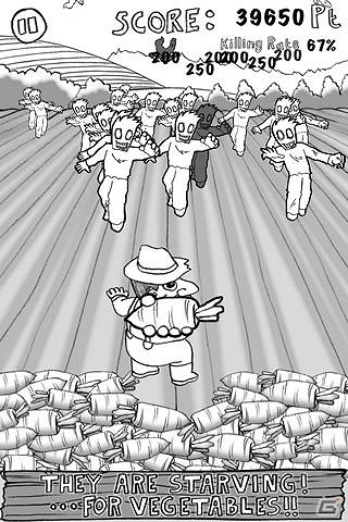 iPhone「Farmer Carrots Zombies」配信開始―農夫VSベジタリアン・ゾンビの農場シューティングゲームの画像3