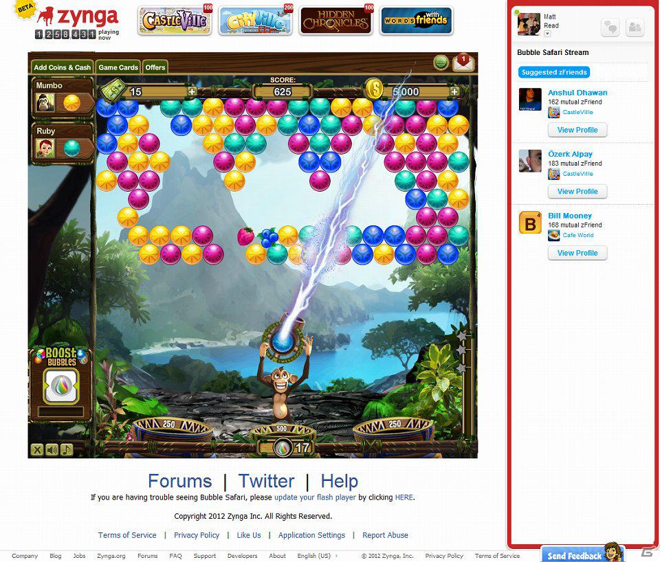 ソーシャルバブルシューティングゲーム「Bubble Safari」がFacebook向けに14言語で世界同時配信の画像2