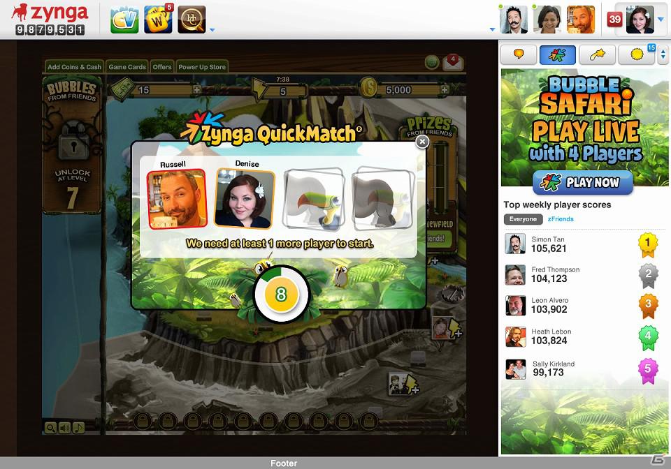 ソーシャルバブルシューティングゲーム「Bubble Safari」がFacebook向けに14言語で世界同時配信の画像8