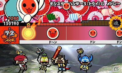 3DS「太鼓の達人 ちびドラゴンと不思議なオーブ」マモノたちと戦う演奏バトルやお題のクリアを目指すチャレンジ演奏を紹介！の画像1