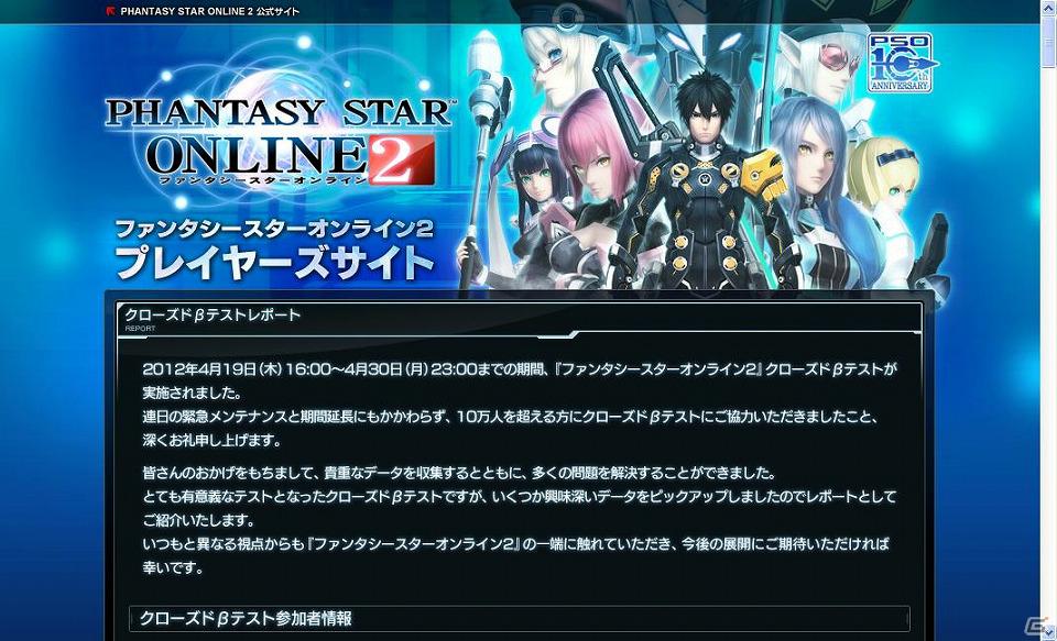 PC「ファンタシースターオンライン2」ダウンロード数や同時接続者など「クローズドβテストレポート」を公開の画像5