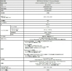 マッドキャッツ、7.1chドルビーサラウンド対応ヘッドセット「TRITTON AX 720 Dolby 7.1 Surround Headset」6月7日発売決定の画像7