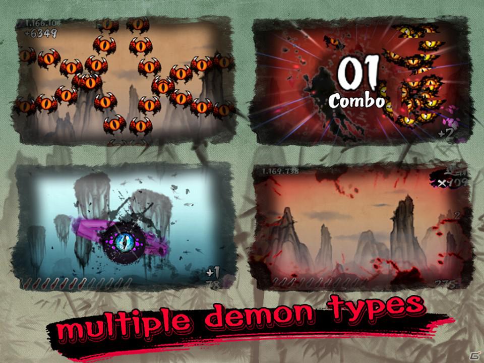 iOS「サクラスラッシュ」5月23日よりApp Storeにて配信開始―オリエンタルな雰囲気の少女が妖怪たちをぶった切る！の画像3