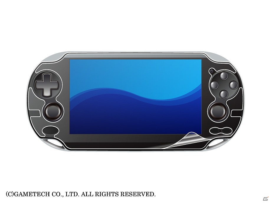 ゲームテック、気泡が抜けて空気が入りにくいPS Vita用保護シート「空気入らなシートV」が6月21日に発売の画像2