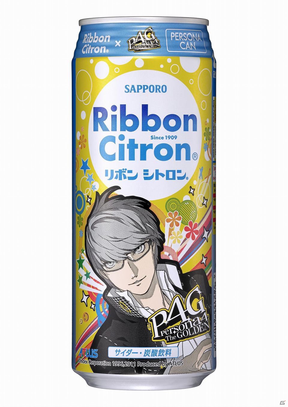 サッポロ飲料「Ribbonリボンシトロン」にPS Vita「ペルソナ4 ザ・ゴールデン」のコラボ缶が登場！の画像1