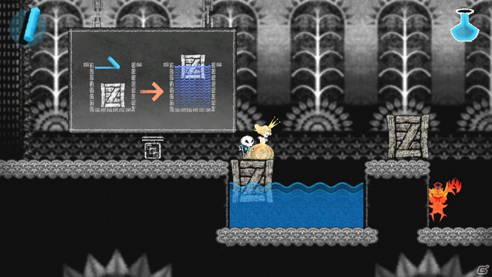 PS Vita「Dokuro」3週連続配信の体験版が本日より配信開始！ボスキャラクター「サーバント」やギミック「青チョーク」紹介＆新たなプロモーションPVも公開の画像16