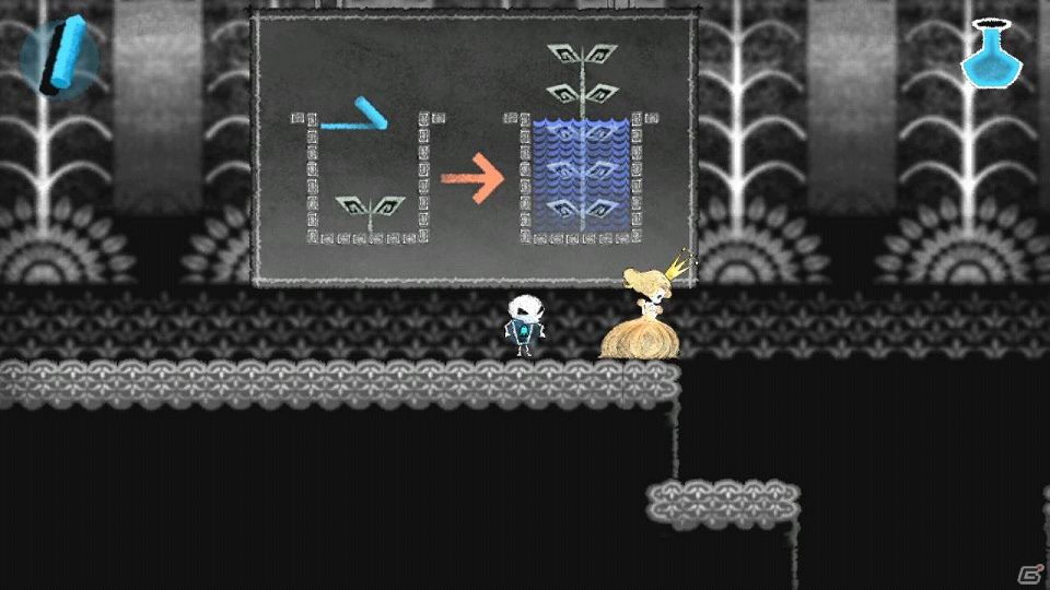 PS Vita「Dokuro」3週連続配信の体験版が本日より配信開始！ボスキャラクター「サーバント」やギミック「青チョーク」紹介＆新たなプロモーションPVも公開の画像17