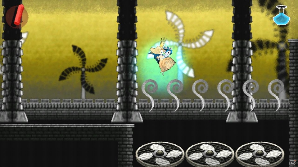 PS Vita「Dokuro」ゲームに登場するギミックの新情報を公開！ベルトコンベアや気球を使って姫を助けようの画像2