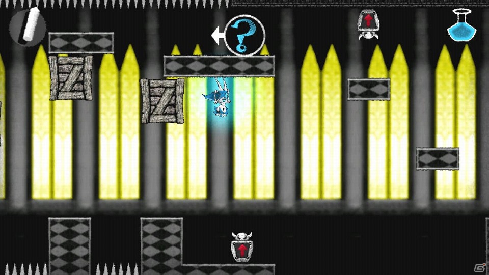 PS Vita「Dokuro」天地を反転させてギミックを突破する「エントランス」ステージを紹介！の画像5