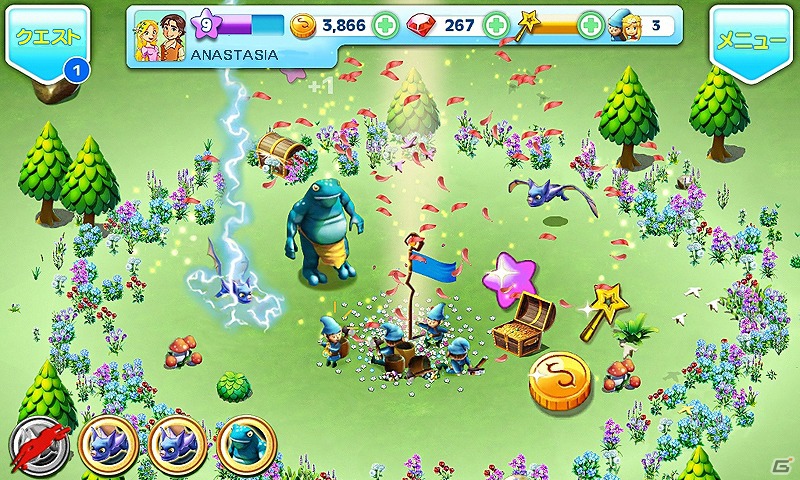 Android「Fantasy Town」おとぎの世界の建物や新ミニゲームを追加するアップデートを実施の画像3