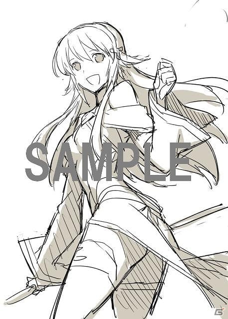3DS/PSP「アンチェインブレイズ エクシヴ」著名イラストレーター描き下ろしとなるショップ限定予約特典のイラスト線画を公開の画像8
