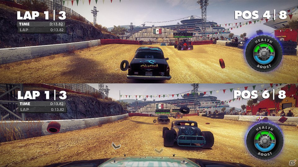 PS3/Xbox 360「DiRT Showdown」新スクリーンショットとマシンの性能にも影響があるダメージ要素を紹介の画像2