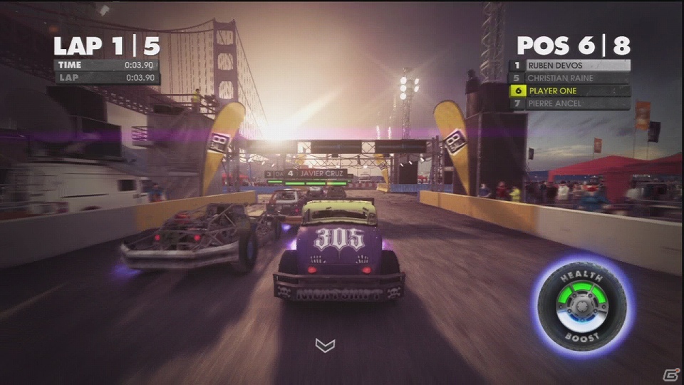 PS3/Xbox 360「DiRT Showdown」新スクリーンショットとマシンの性能にも影響があるダメージ要素を紹介の画像7