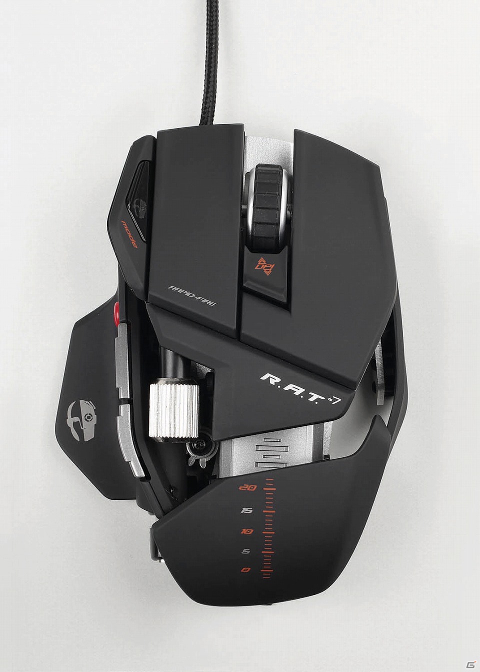 マッドキャッツ、「Cyborg R.A.T. 7 Gaming Mouse」のレーザートラッキングセンサーをグレードアップ！新センサー解像度は25dpi-6400dpiにの画像1