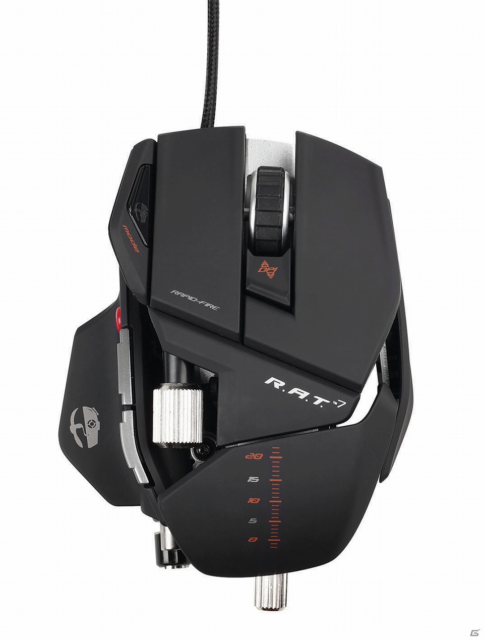 マッドキャッツ、「Cyborg R.A.T. 7 Gaming Mouse」のレーザートラッキングセンサーをグレードアップ！新センサー解像度は25dpi-6400dpiにの画像3