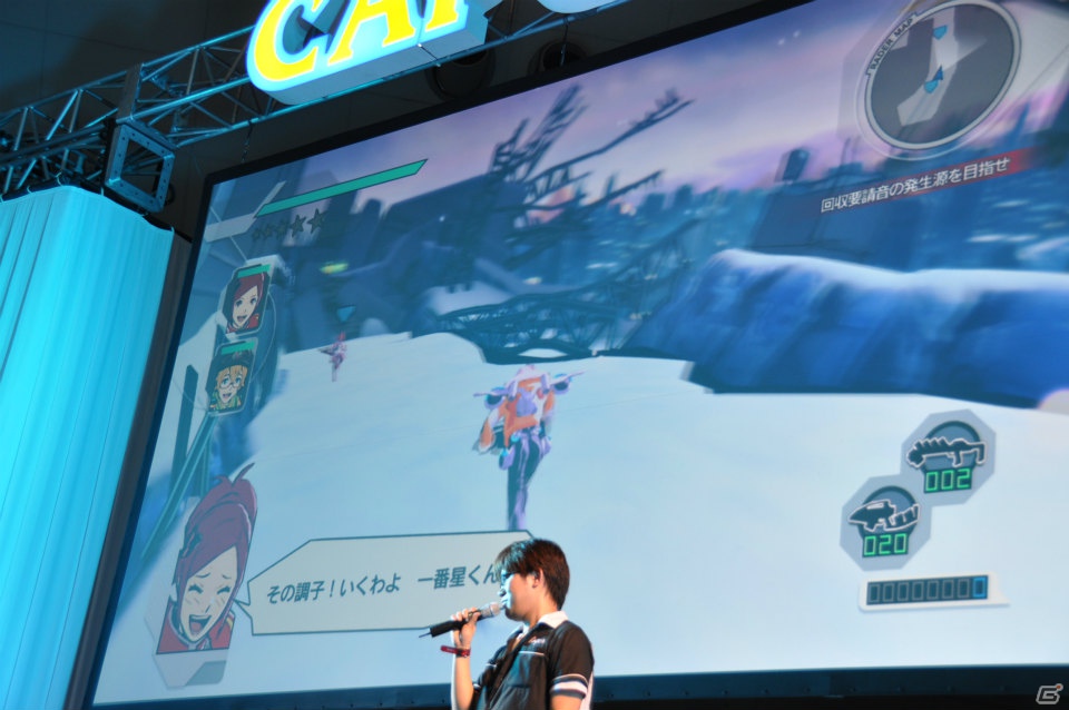 【CAPCOM SUMMER JAM】3DS/PS3「エクストルーパーズ」May’nさんが主題歌をギンギラ熱唱！実機プレイでは爽快なバトルが楽しめるミッションを披露の画像33