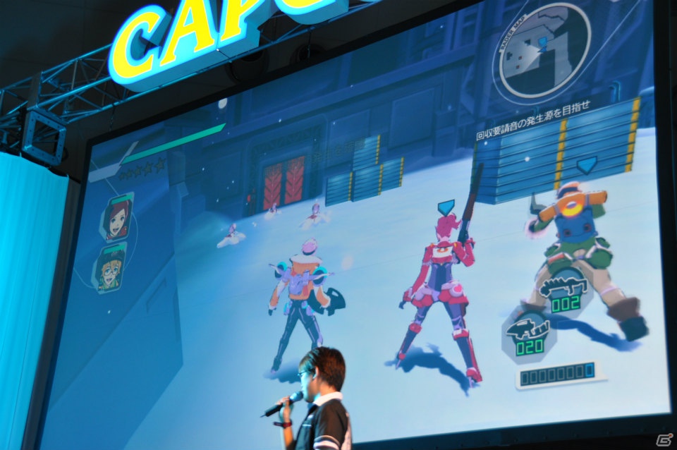 【CAPCOM SUMMER JAM】3DS/PS3「エクストルーパーズ」May’nさんが主題歌をギンギラ熱唱！実機プレイでは爽快なバトルが楽しめるミッションを披露の画像40