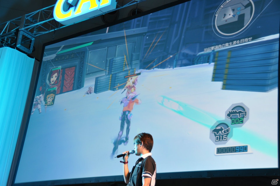 【CAPCOM SUMMER JAM】3DS/PS3「エクストルーパーズ」May’nさんが主題歌をギンギラ熱唱！実機プレイでは爽快なバトルが楽しめるミッションを披露の画像46