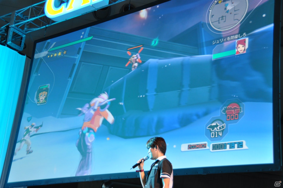 【CAPCOM SUMMER JAM】3DS/PS3「エクストルーパーズ」May’nさんが主題歌をギンギラ熱唱！実機プレイでは爽快なバトルが楽しめるミッションを披露の画像77