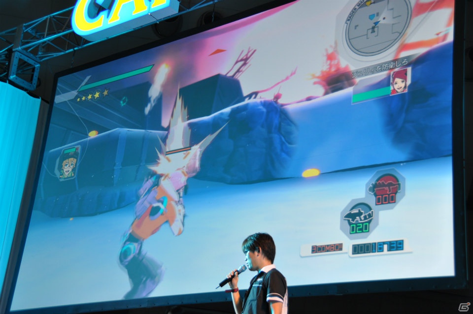 【CAPCOM SUMMER JAM】3DS/PS3「エクストルーパーズ」May’nさんが主題歌をギンギラ熱唱！実機プレイでは爽快なバトルが楽しめるミッションを披露の画像79