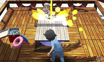 簡単操作でピンポン対決！3DS「おきらくピンポン3D」が7月18日に配信決定の画像9
