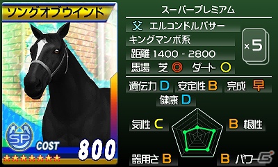 3DS「G1グランプリ」レアカード「ウォーエンブレム」と「ソングオブウインド」が手に入る「ジーグラめーる」第8回が配信開始の画像2