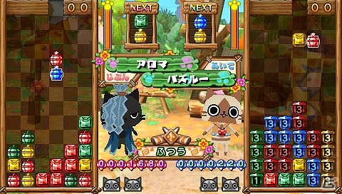 PSP「アイルーでパズルー」マイアイルーの着せかえ要素や個性豊かな必殺技＆コラボレーションを紹介の画像10
