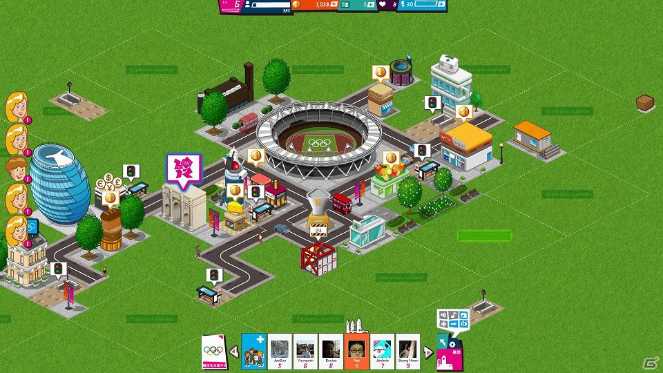 「ロンドンオリンピック 2012」の公式ソーシャルゲーム「オリンピックゲームシティ」がFacebookにてサービス開始の画像3