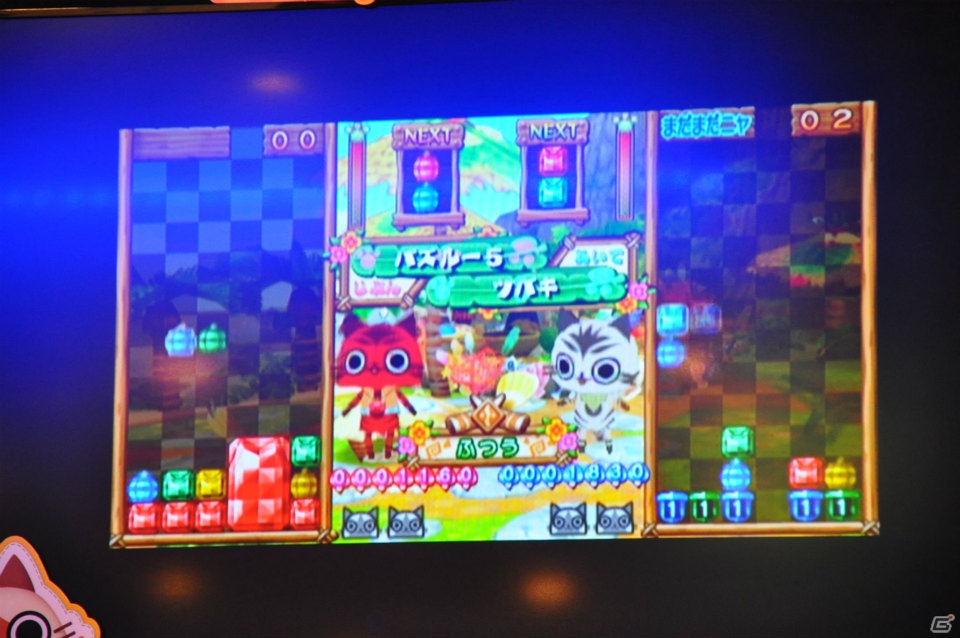 夏休みにぴったり！カプコンバー新グランドメニュー試食会＆ハギーが撃沈！？PSP「アイルーでパズルー」メディア対抗戦レポートの画像25