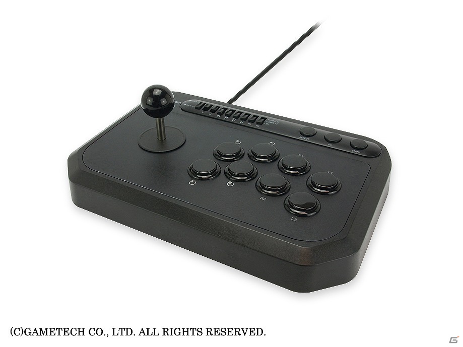 ゲームテック、連射機能が付いたPS3用「アーケードスティック3」を7月26日に発売の画像1