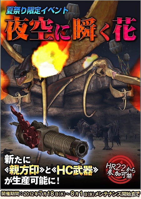 Xbox 360/PC「モンスターハンター フロンティア オンライン」祭ポイント3倍！入魂祭開始！夏祭り限定イベントで「親方印」「HC 武器」ヘビィボウガン入手の画像2
