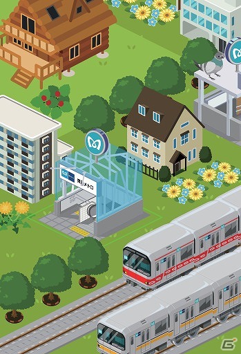 iPhone「MyTown」7月27日より東京メトロの全179駅や電車が登場の画像2
