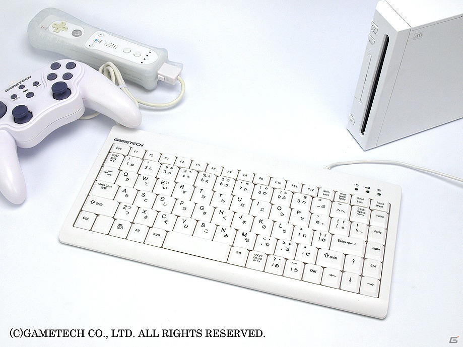 ゲームテック、PS3やWiiに対応した「ミニUSBキーボード」を7月31日に発売の画像4
