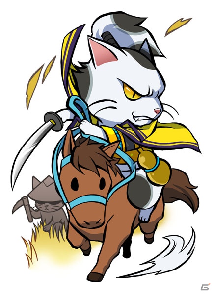 Yahoo！Mobege/Mobage「のぶニャがの野望」にて「剛勇鎮西一」をテーマとしたねこ武将カードが追加の画像3