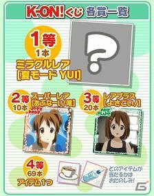Mobage「けいおん！ミラクルセッション」新シリーズのガチャをフィーチャーしたイベント「K-ON！くじ」を開催の画像1