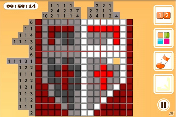 パズルを解いて絵を完成させよう！Android向けに「カラークロス」が配信開始の画像3