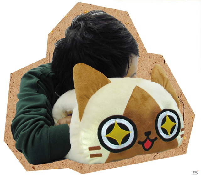 アミューズメント施設限定でモンハングッズ「AIROU お昼寝クッション2」が登場の画像2
