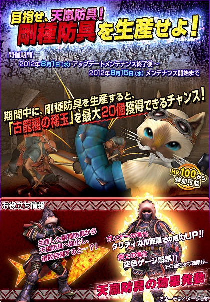 Xbox 360/PC「モンスターハンターフロンティア オンライン」追加アップデート「狩猟の極致“覇種”現出！」「天嵐防具」実装を記念したイベントなどを開催の画像1