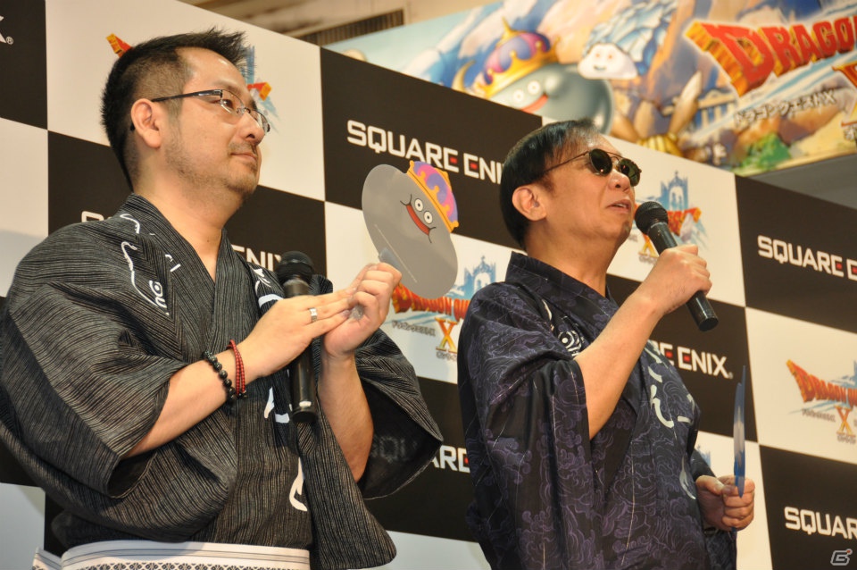 Wii「ドラゴンクエストX　目覚めし五つの種族　オンライン」ゲストに堀井雄二氏、齊藤陽介氏、福山潤さんが登壇！99人のファンがスライムうちわで発売カウントダウン！の画像16
