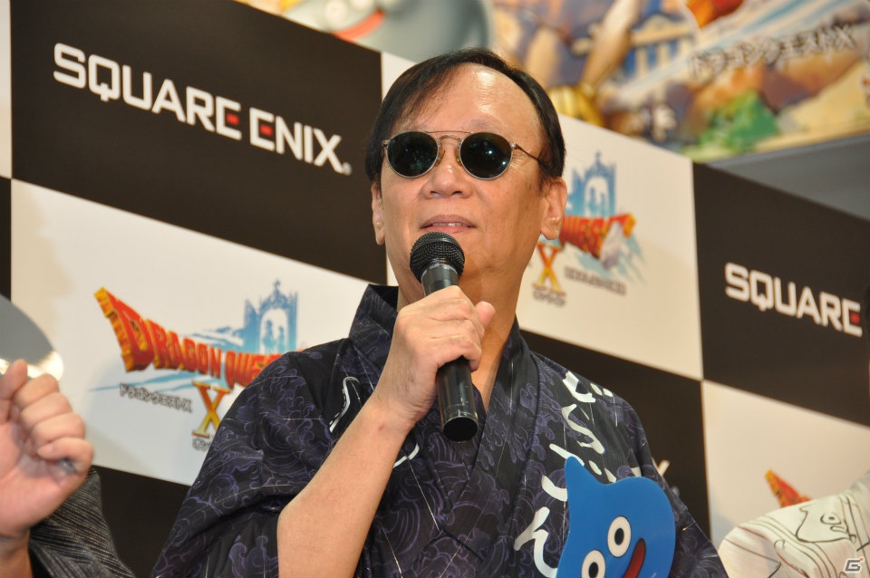Wii「ドラゴンクエストX　目覚めし五つの種族　オンライン」ゲストに堀井雄二氏、齊藤陽介氏、福山潤さんが登壇！99人のファンがスライムうちわで発売カウントダウン！の画像28