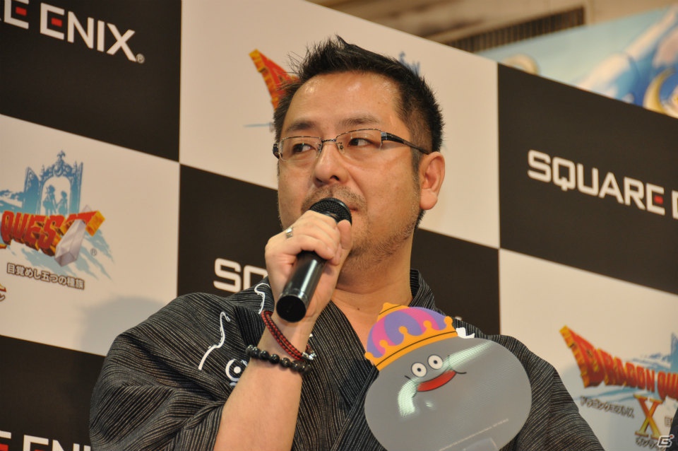 Wii「ドラゴンクエストX　目覚めし五つの種族　オンライン」ゲストに堀井雄二氏、齊藤陽介氏、福山潤さんが登壇！99人のファンがスライムうちわで発売カウントダウン！の画像33