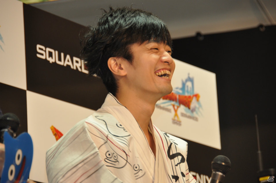 Wii「ドラゴンクエストX　目覚めし五つの種族　オンライン」ゲストに堀井雄二氏、齊藤陽介氏、福山潤さんが登壇！99人のファンがスライムうちわで発売カウントダウン！の画像34