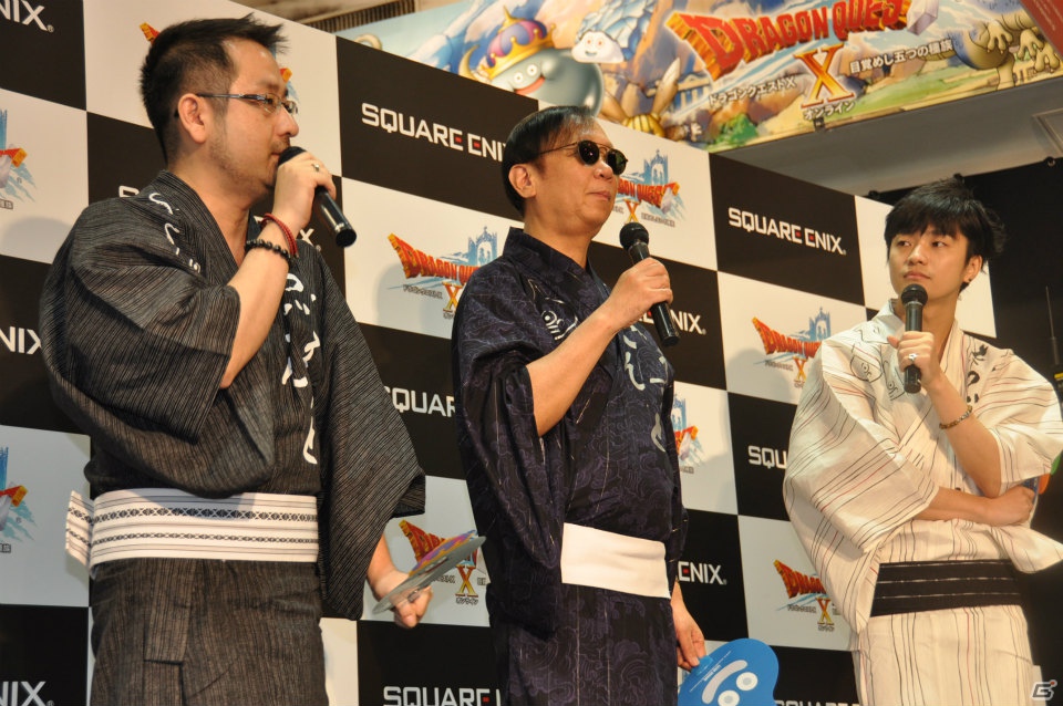 Wii「ドラゴンクエストX　目覚めし五つの種族　オンライン」ゲストに堀井雄二氏、齊藤陽介氏、福山潤さんが登壇！99人のファンがスライムうちわで発売カウントダウン！の画像50