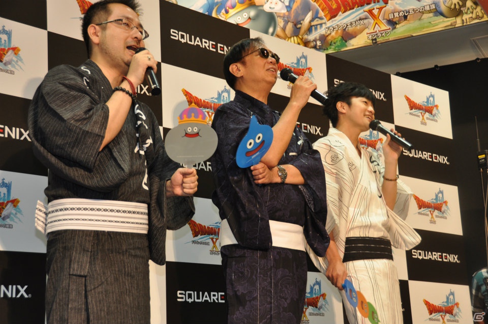 Wii「ドラゴンクエストX　目覚めし五つの種族　オンライン」ゲストに堀井雄二氏、齊藤陽介氏、福山潤さんが登壇！99人のファンがスライムうちわで発売カウントダウン！の画像54