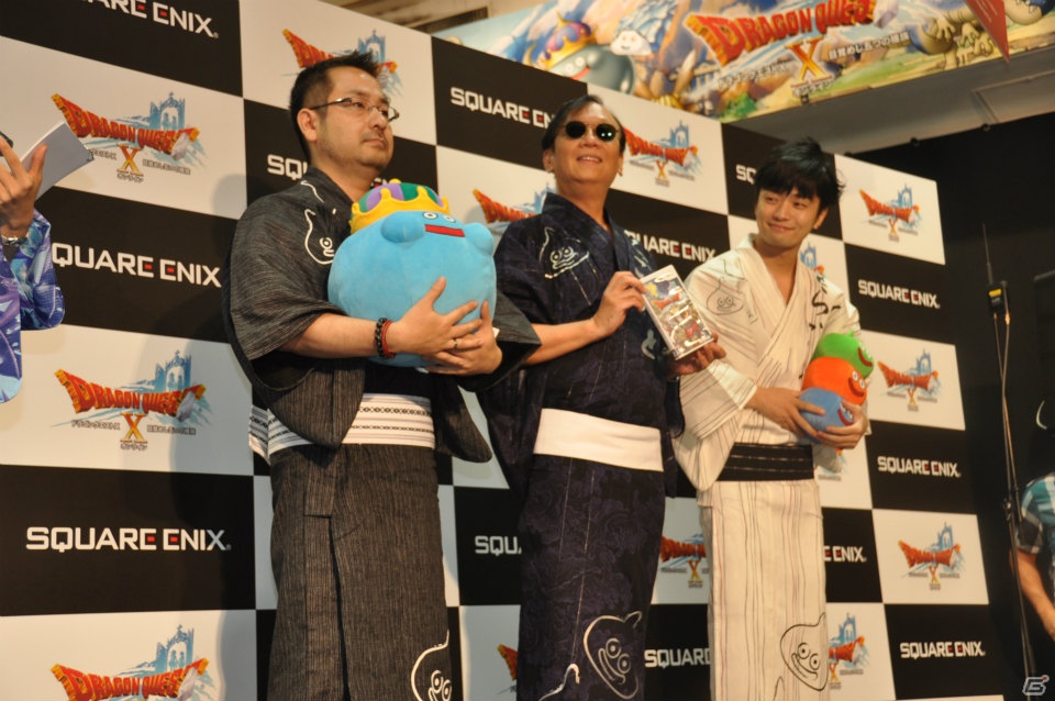 Wii「ドラゴンクエストX　目覚めし五つの種族　オンライン」ゲストに堀井雄二氏、齊藤陽介氏、福山潤さんが登壇！99人のファンがスライムうちわで発売カウントダウン！の画像60