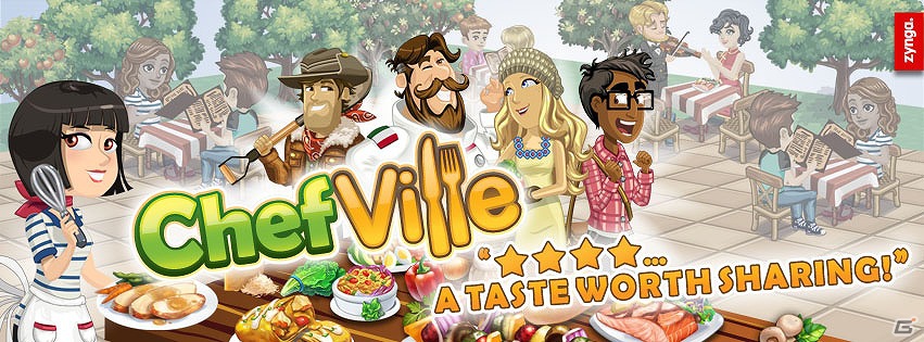 料理ソーシャルゲーム「ChefVille」がFacebookにて配信開始―ゲームを進めて実際の料理レシピを手に入れよう！の画像1